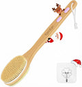 Back Scrubber for Shower,Bath Brush with Long Handle,Bath Brush Body Exfoliator for Wet or Dry Brushing,Men and Women