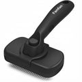 Self Cleaning Slicker Brush for Dogs & Cats - Skin Friendly Deshedding