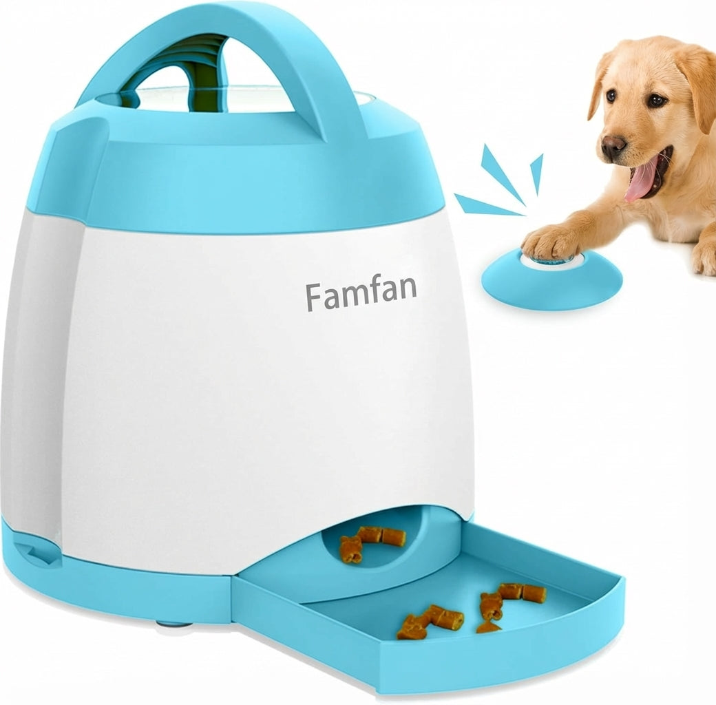 Automatic Dog Treat Dispenser with Button 